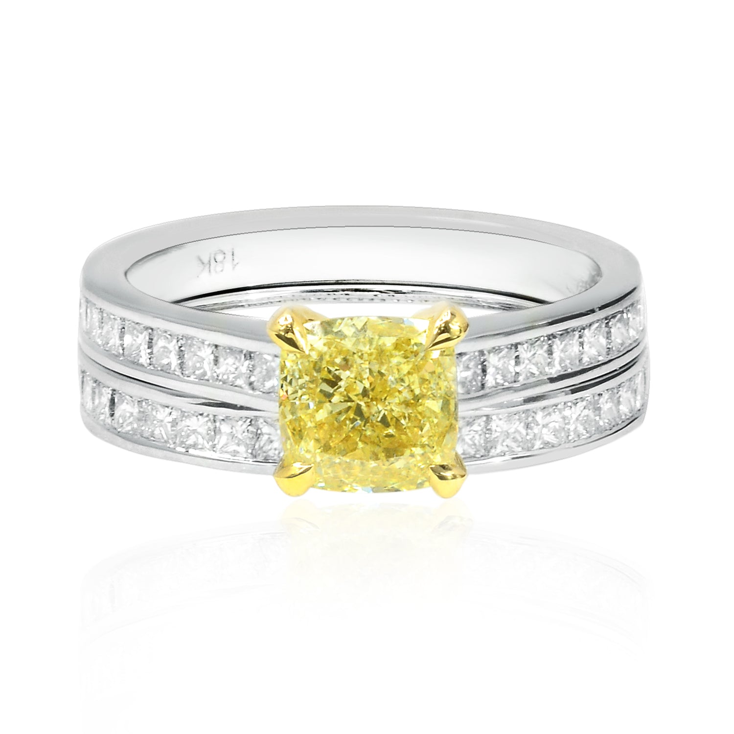 Princess Diamond Half Eternity Wedding Ring - 8