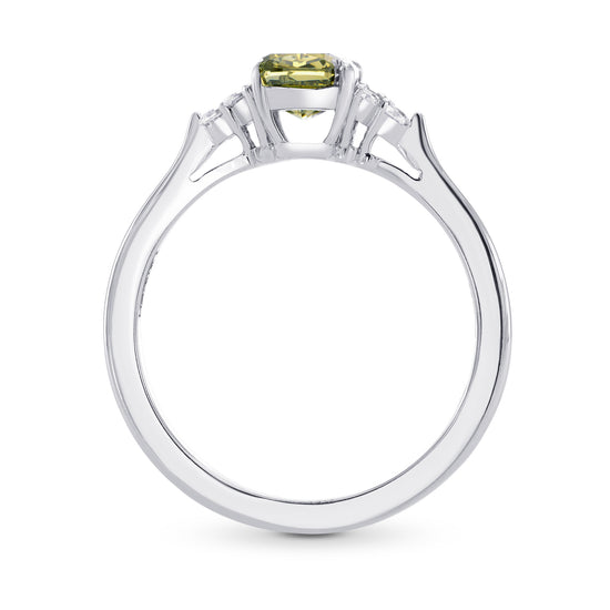 Chameleon Cushion Side Stone Diamond Ring