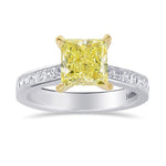 Princess Diamond Engagement and Wedding Ring Setting - 3