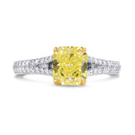 Fancy Yellow Radiant Diamond Ring