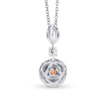 Argyle Pink & Green Diamond Drop Pendant