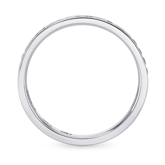 Pink Diamond Channel-set Wedding Band Ring