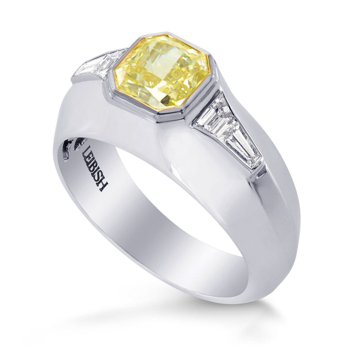 Fancy Light Yellow Radiant Diamond Ring