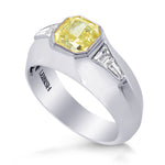 Fancy Light Yellow Radiant Diamond Ring
