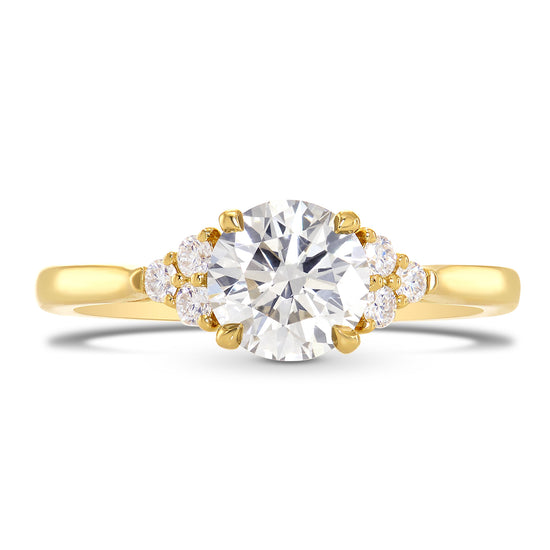 Fancy Gray Round Diamond Accent Ring