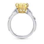 Fancy Brownish Yellow Pear Diamond Ring