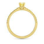Fancy Intense Yellow Radiant Diamond Ring