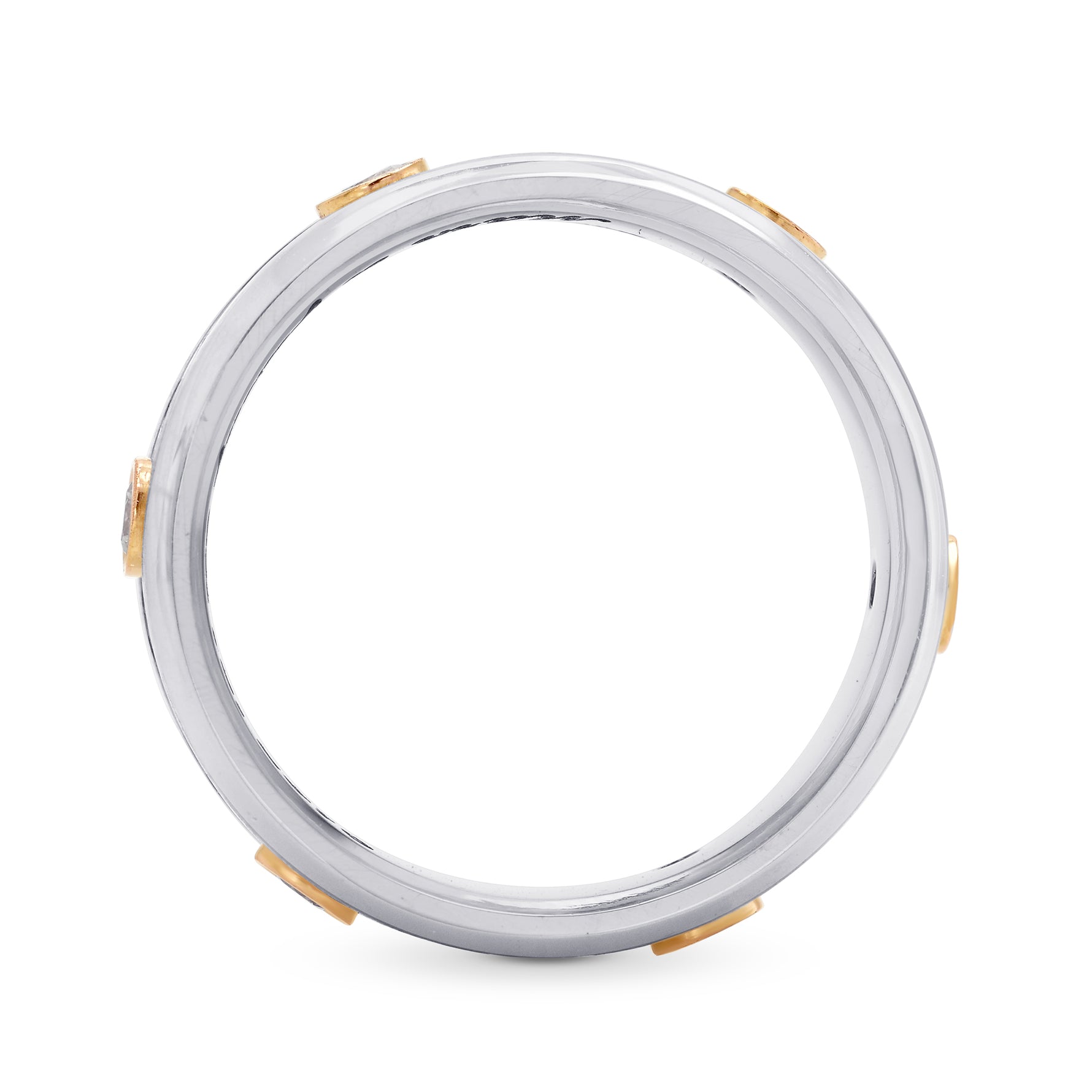 Black Diamond Gents Wedding Band Ring - 2