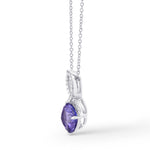 Tanzanite & Diamond Drop Pendant