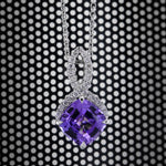 Tanzanite & Diamond Drop Pendant