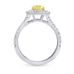 Double Halo Engagement & Wedding Ring Setting - 4