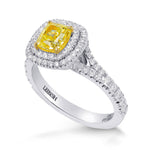 Double Halo Engagement & Wedding Ring Setting - 5