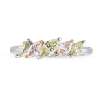 Multicolored Marquise Diamond Band Ring