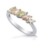 Multicolored Marquise Diamond Band Ring