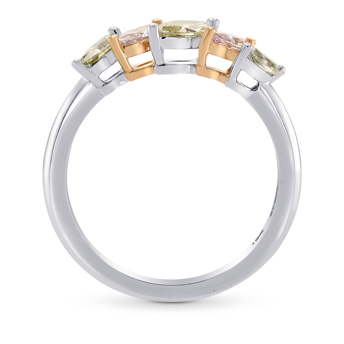 Multicolored Marquise Diamond Band Ring