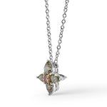 Green & Pink Marquise Diamond Pendant