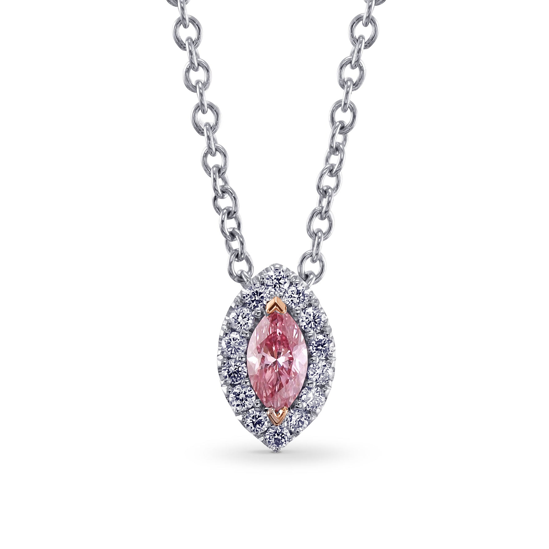 Fancy Intense Pink Diamond Pendant