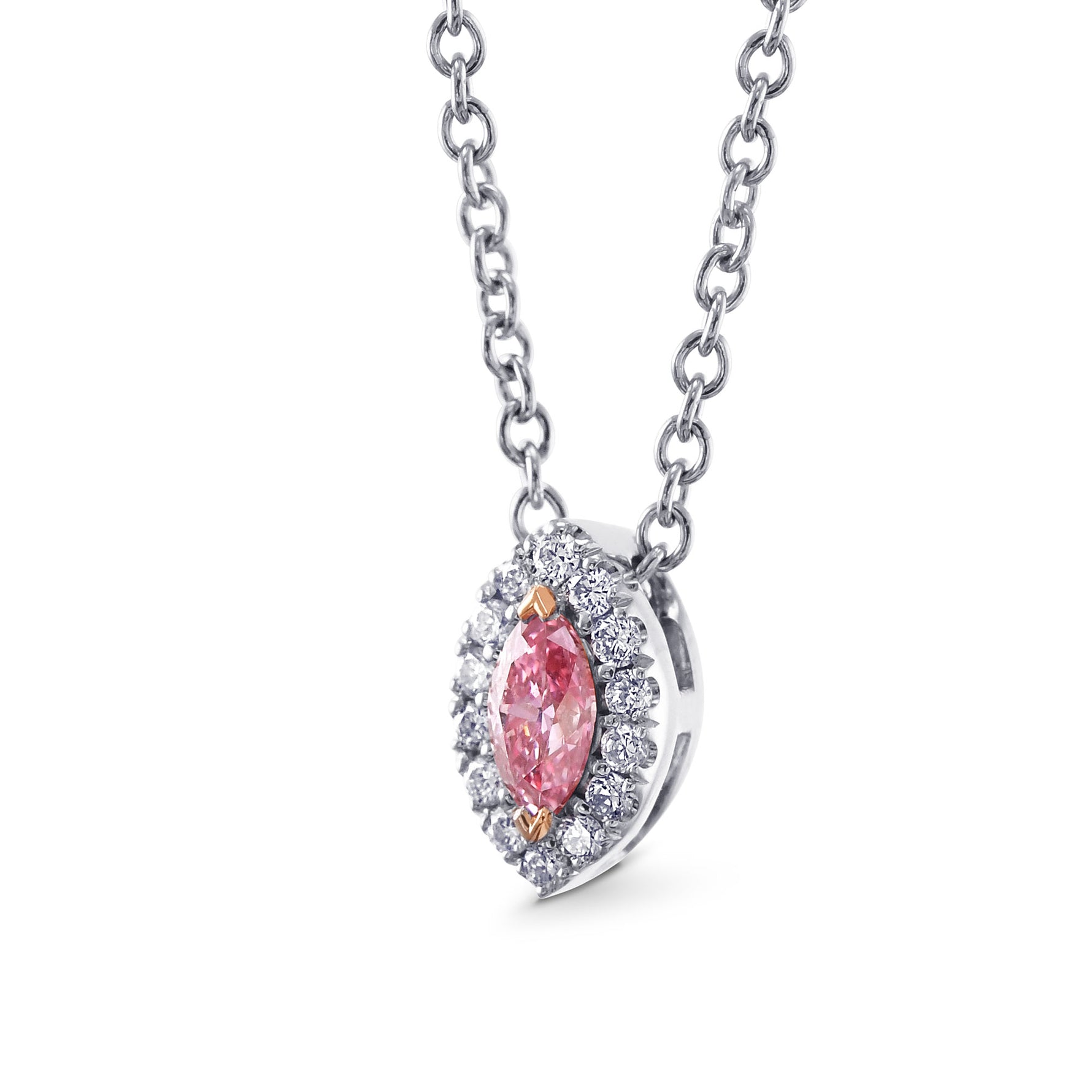 Fancy Intense Pink Diamond Pendant