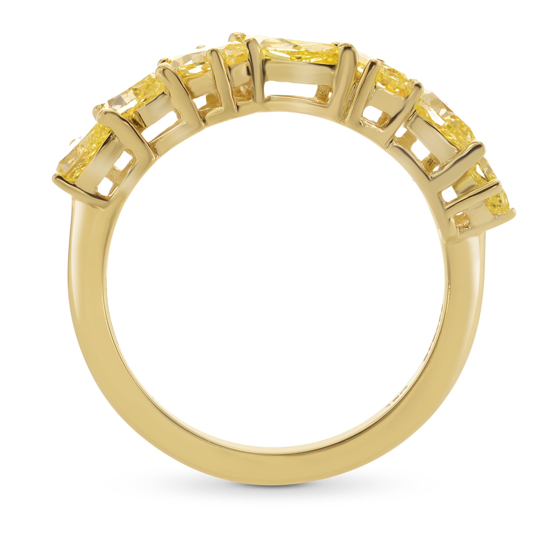 Fancy Yellow Diamond Band Ring