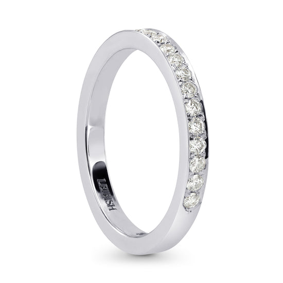 Closed-Pave Half Eternity Diamond Ring - 2
