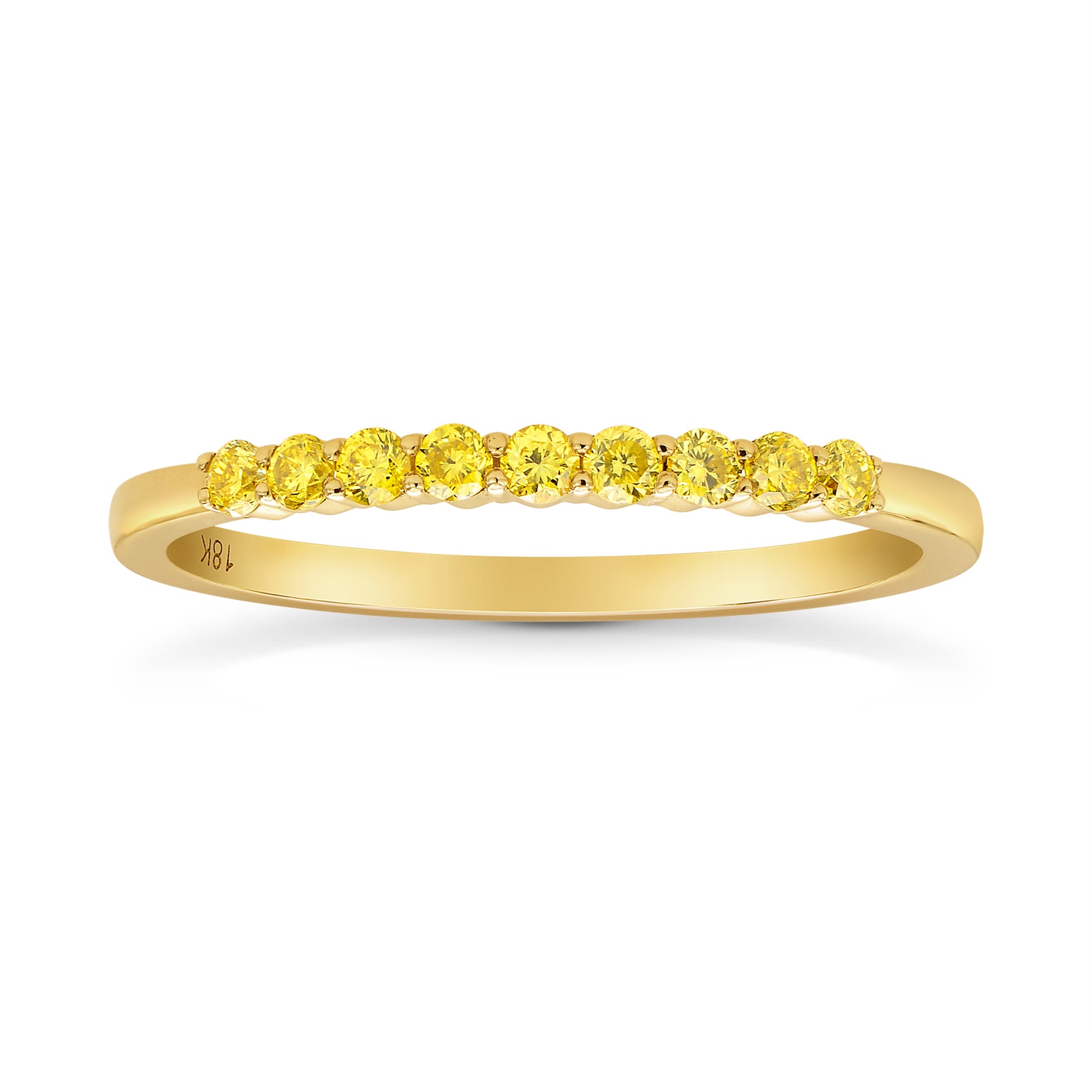  Fancy Intense Yellow Diamond Band Ring