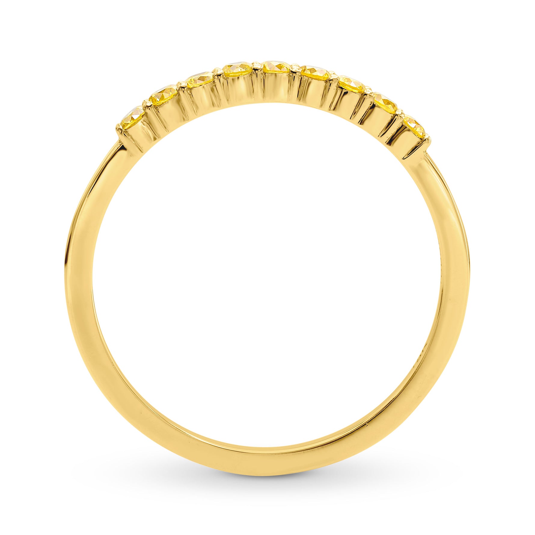  Fancy Intense Yellow Diamond Band Ring