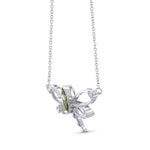 Dragon-fly Pendant with Chameleon Marquise Diamond