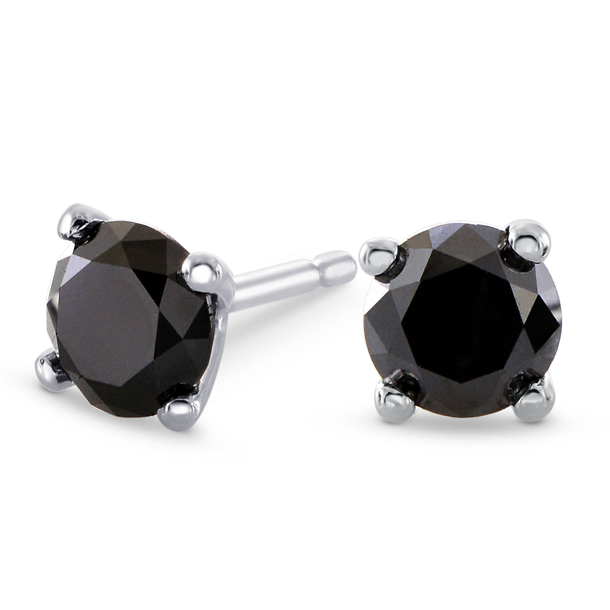 Black Diamond Stud Earrings