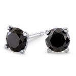 Black Diamond Stud Earrings