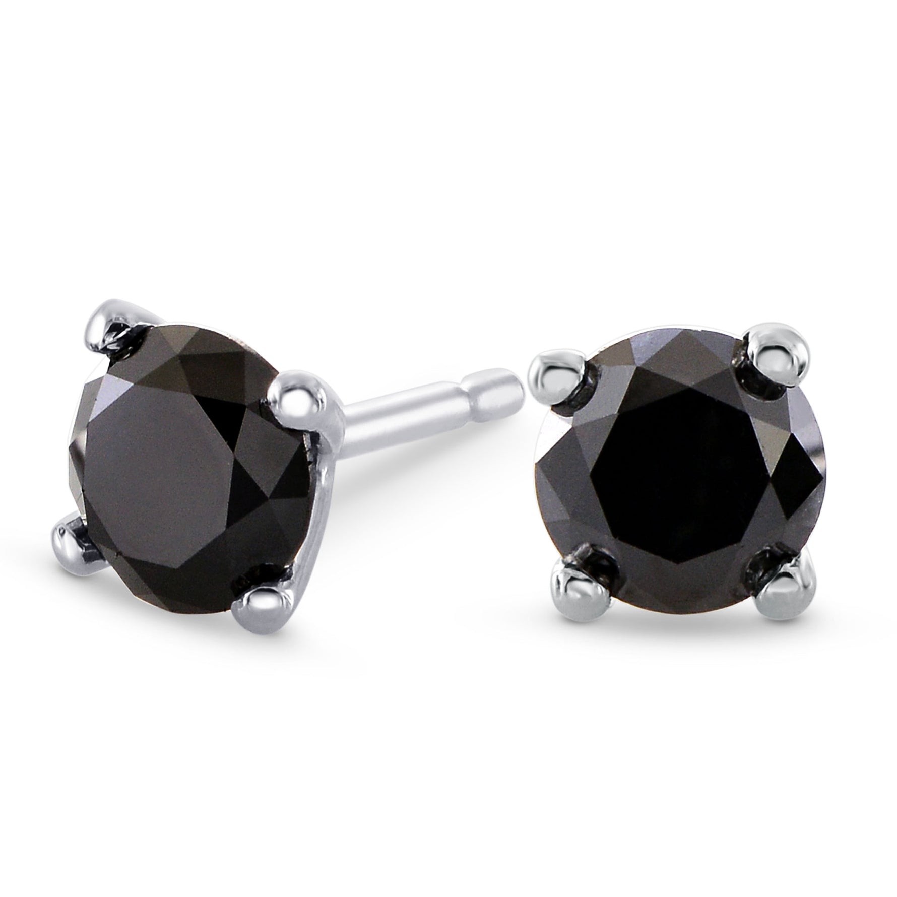 Black Diamond Stud Earrings