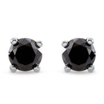 Black Diamond Stud Earrings