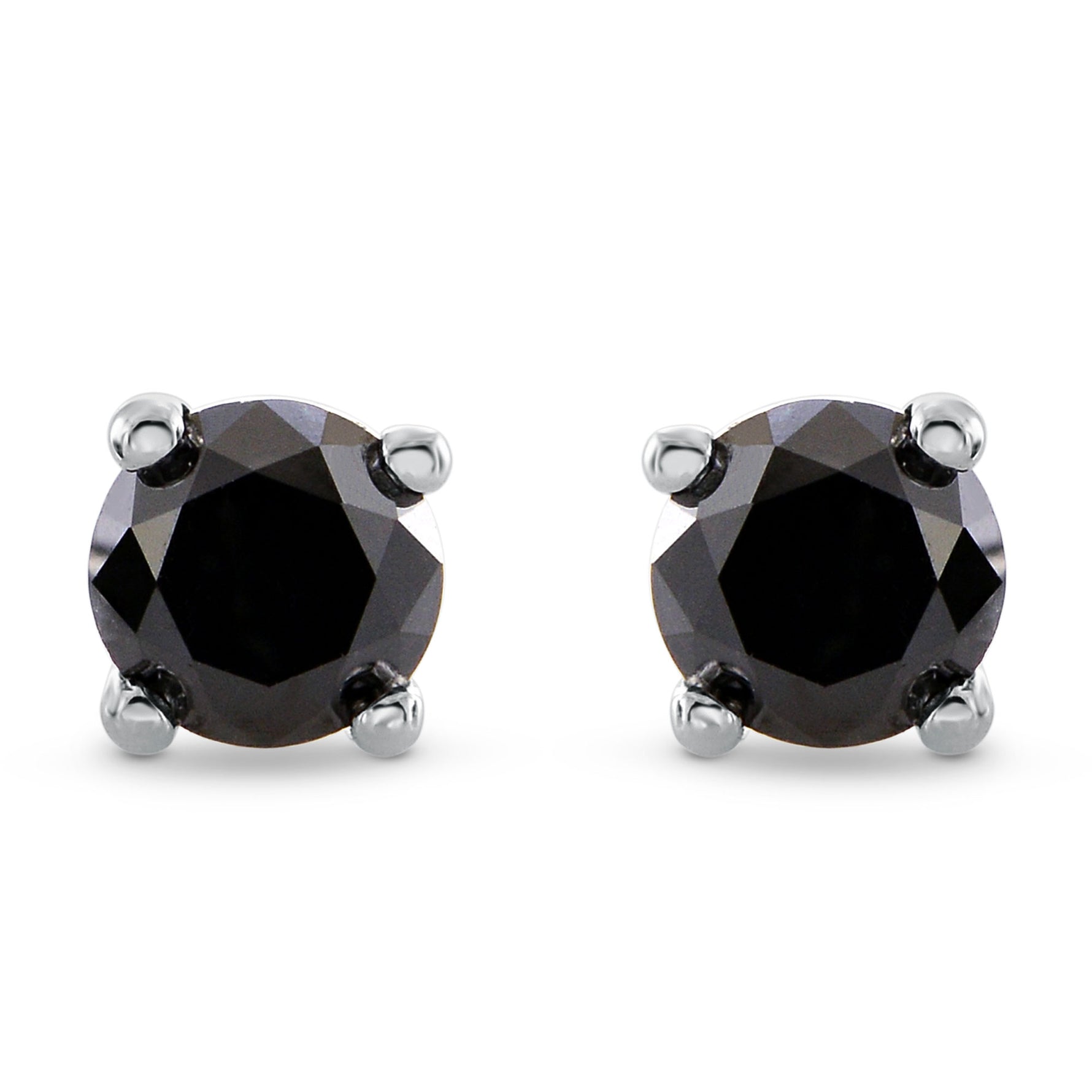 Black Diamond Stud Earrings