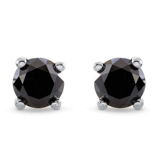 Black Diamond Stud Earrings