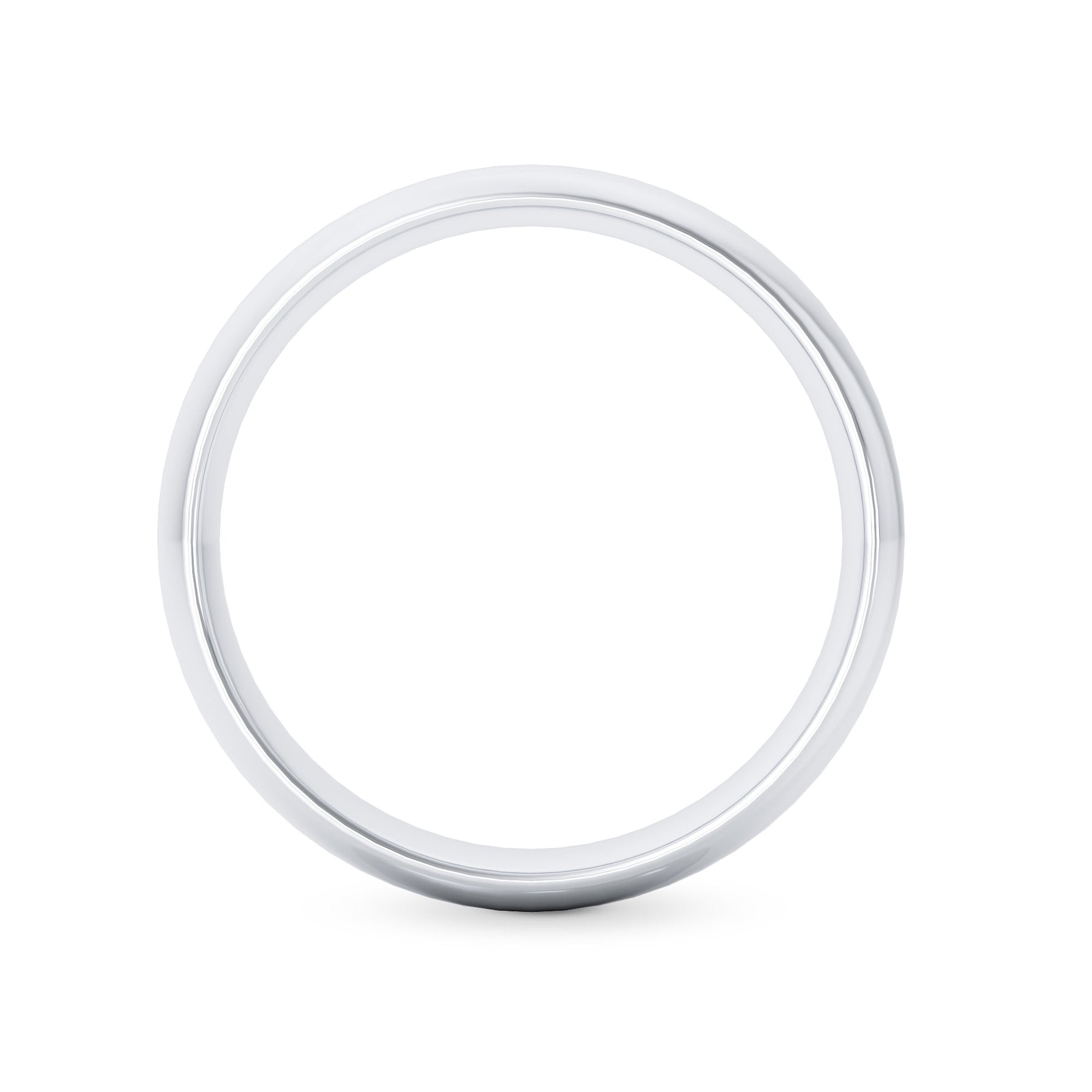 Comfort Fit Domed Wedding Band-4.0MM - 2