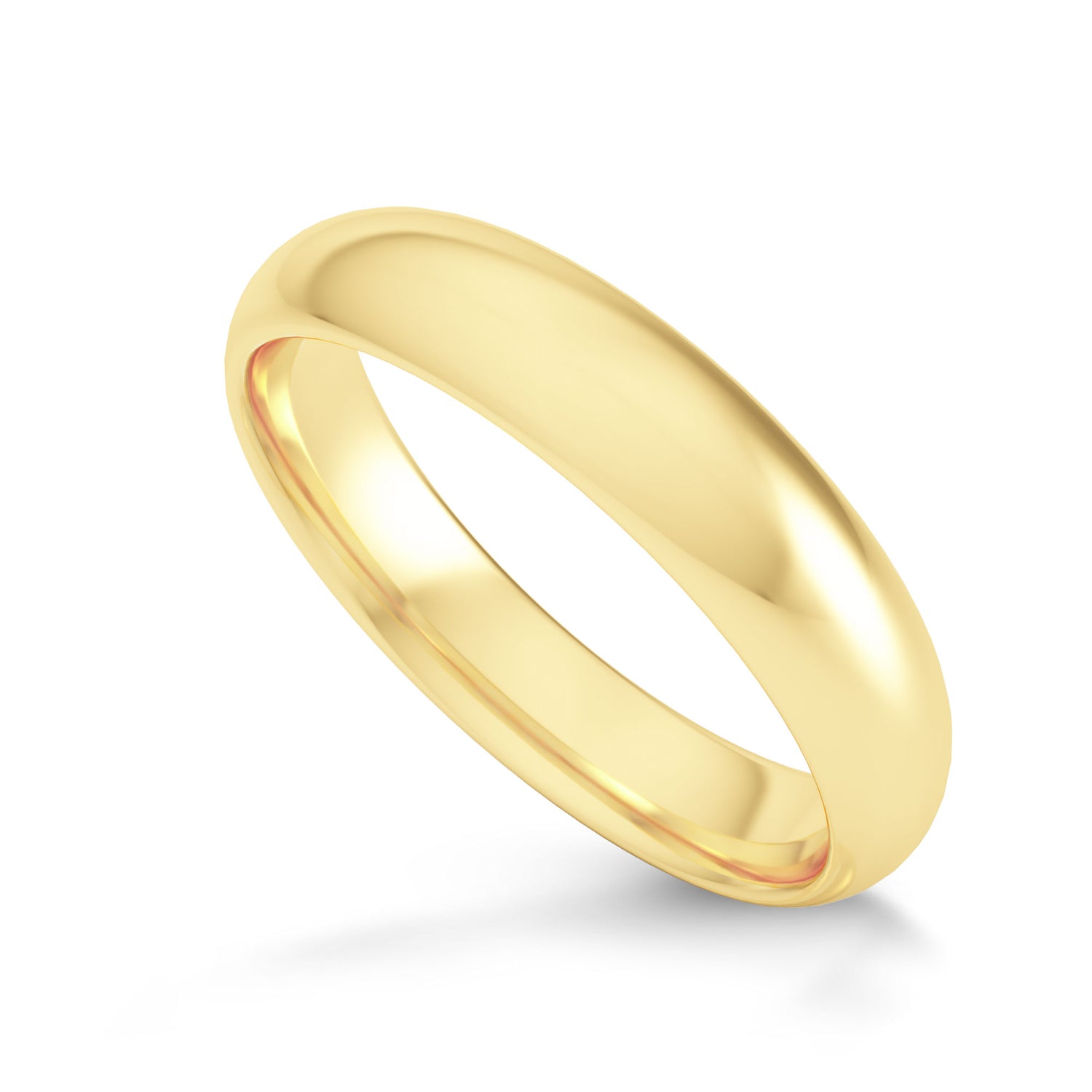Comfort Fit Domed Wedding Band-4.0MM - 8