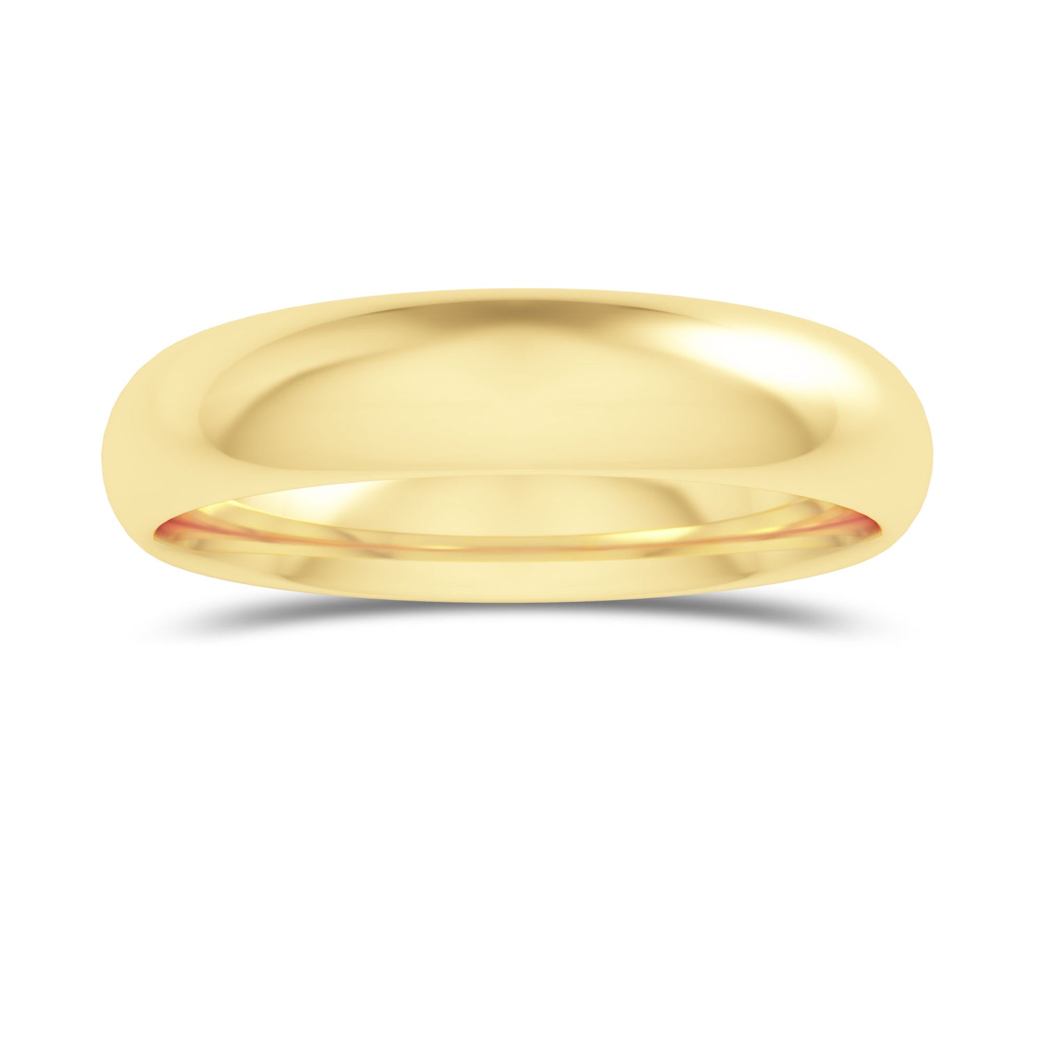 Comfort Fit Domed Wedding Band-4.0MM - 5