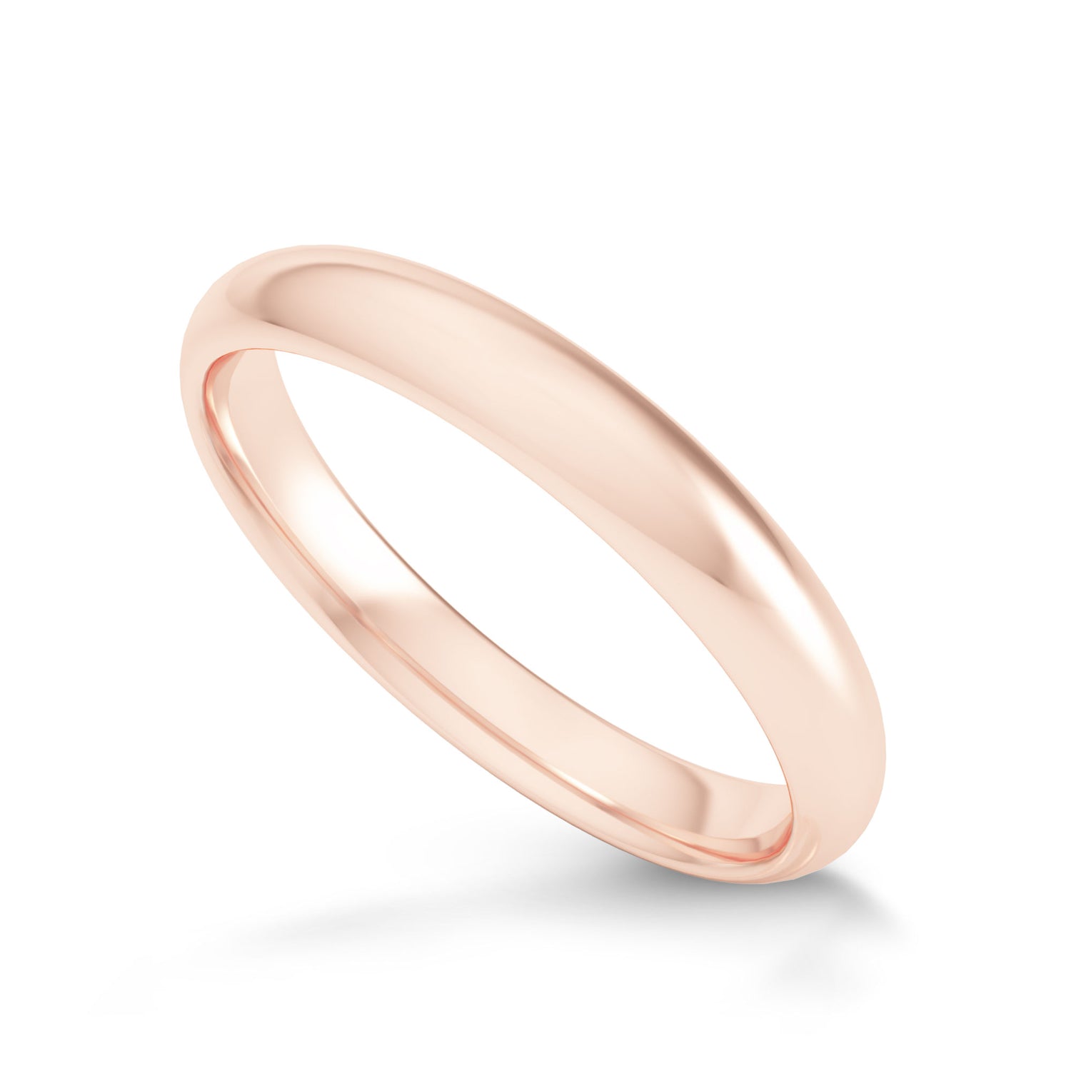 Comfort Fit Domed Wedding Band-3.0MM - 12
