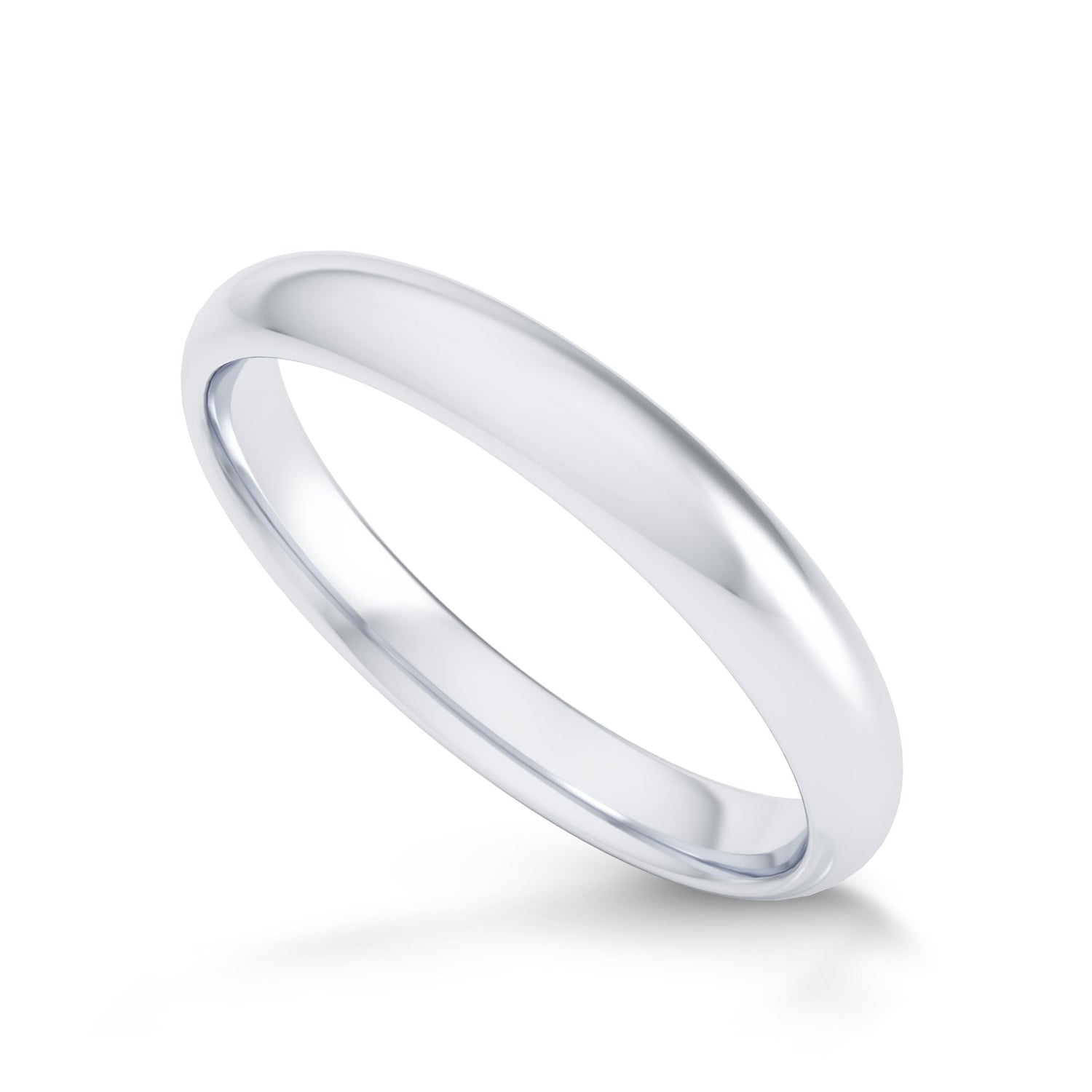 Comfort Fit Domed Wedding Band-3.0MM - 4