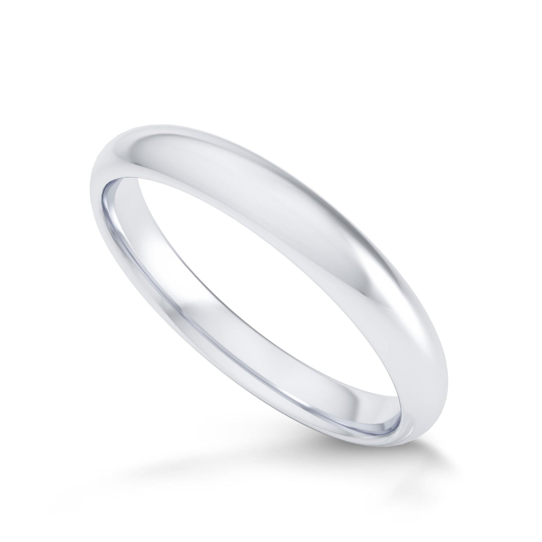 Comfort Fit Domed Wedding Band-3.0MM - 4