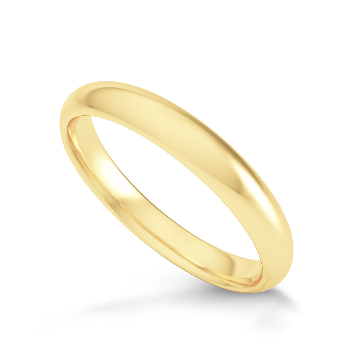 Comfort Fit Domed Wedding Band-3.0MM - 8