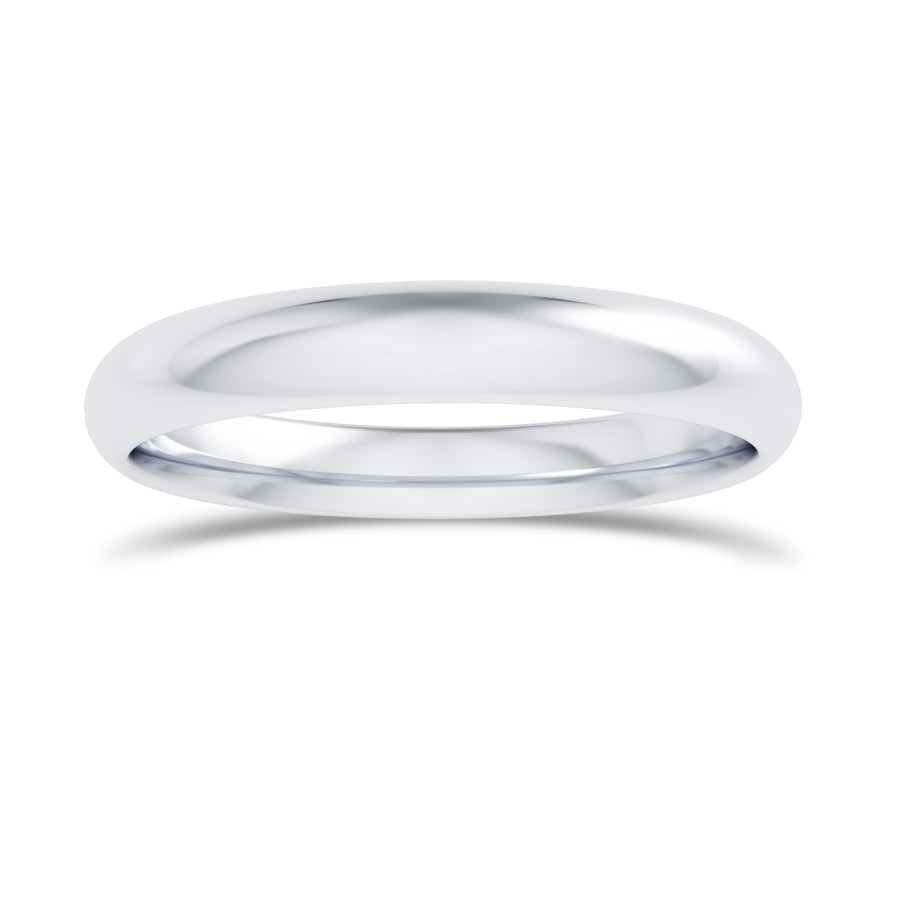 Comfort Fit Domed Wedding Band-3.0MM