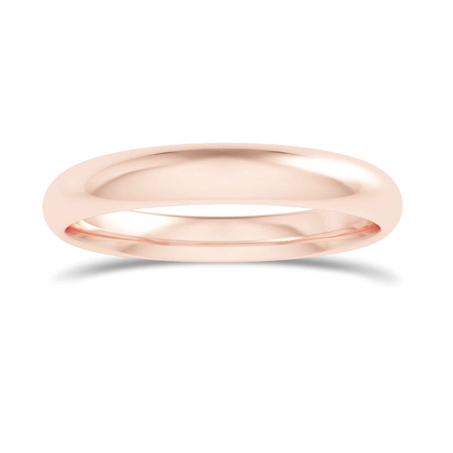Comfort Fit Domed Wedding Band-3.0MM - 9