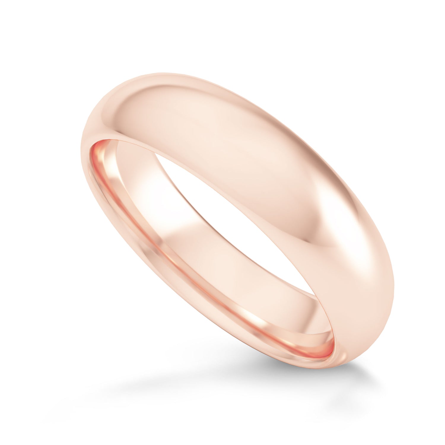 Comfort Fit Domed Wedding Band-5.0MM - 12
