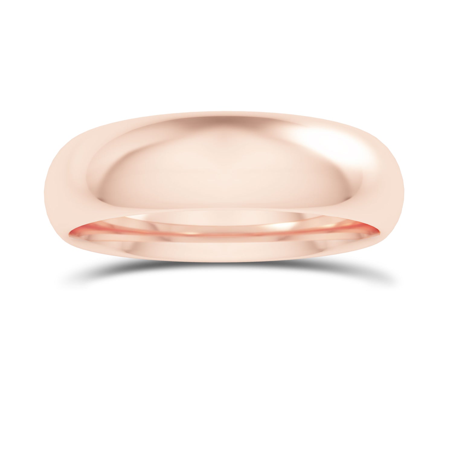 Comfort Fit Domed Wedding Band-5.0MM - 9