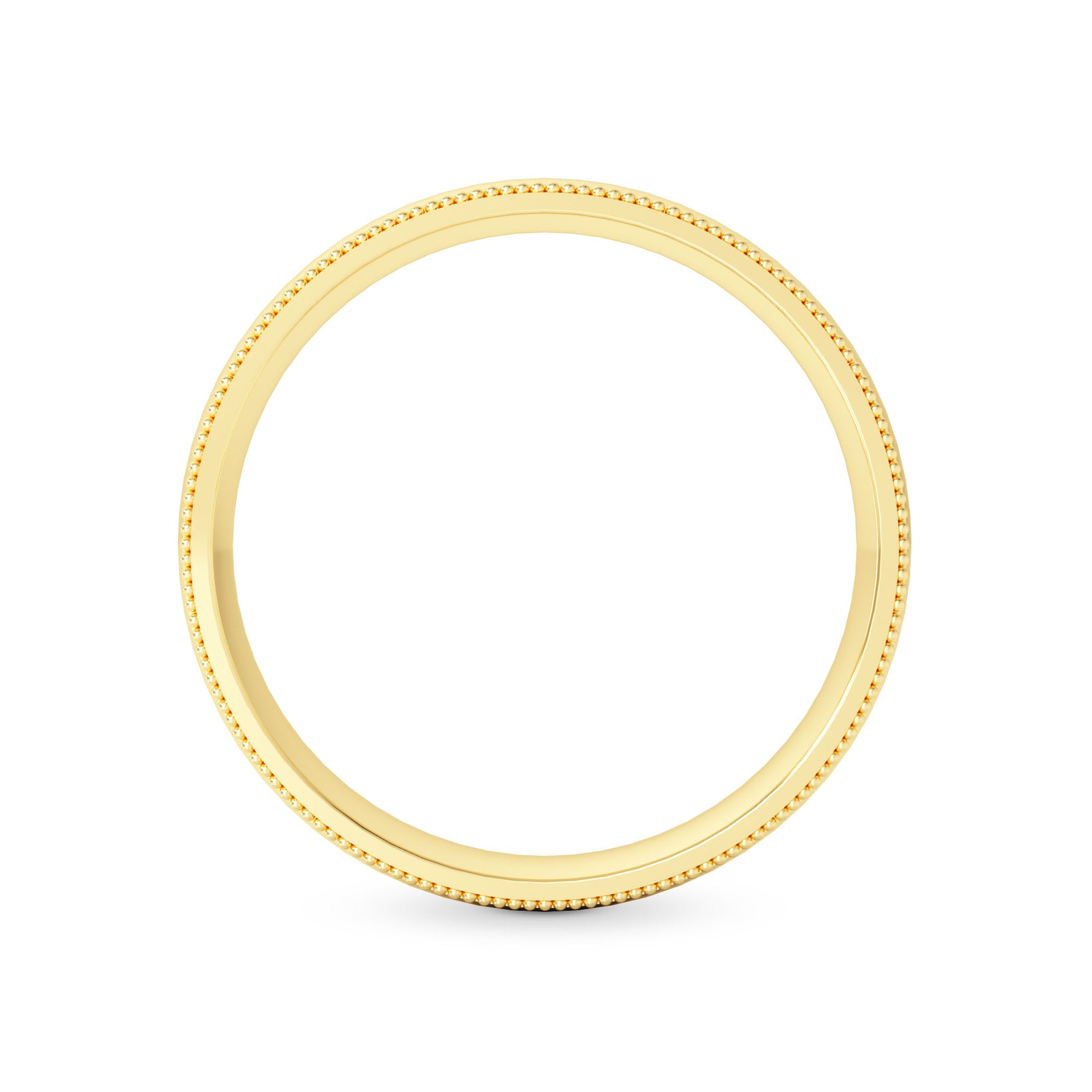 Wedding Band with Milgrain-4.0MM - 6