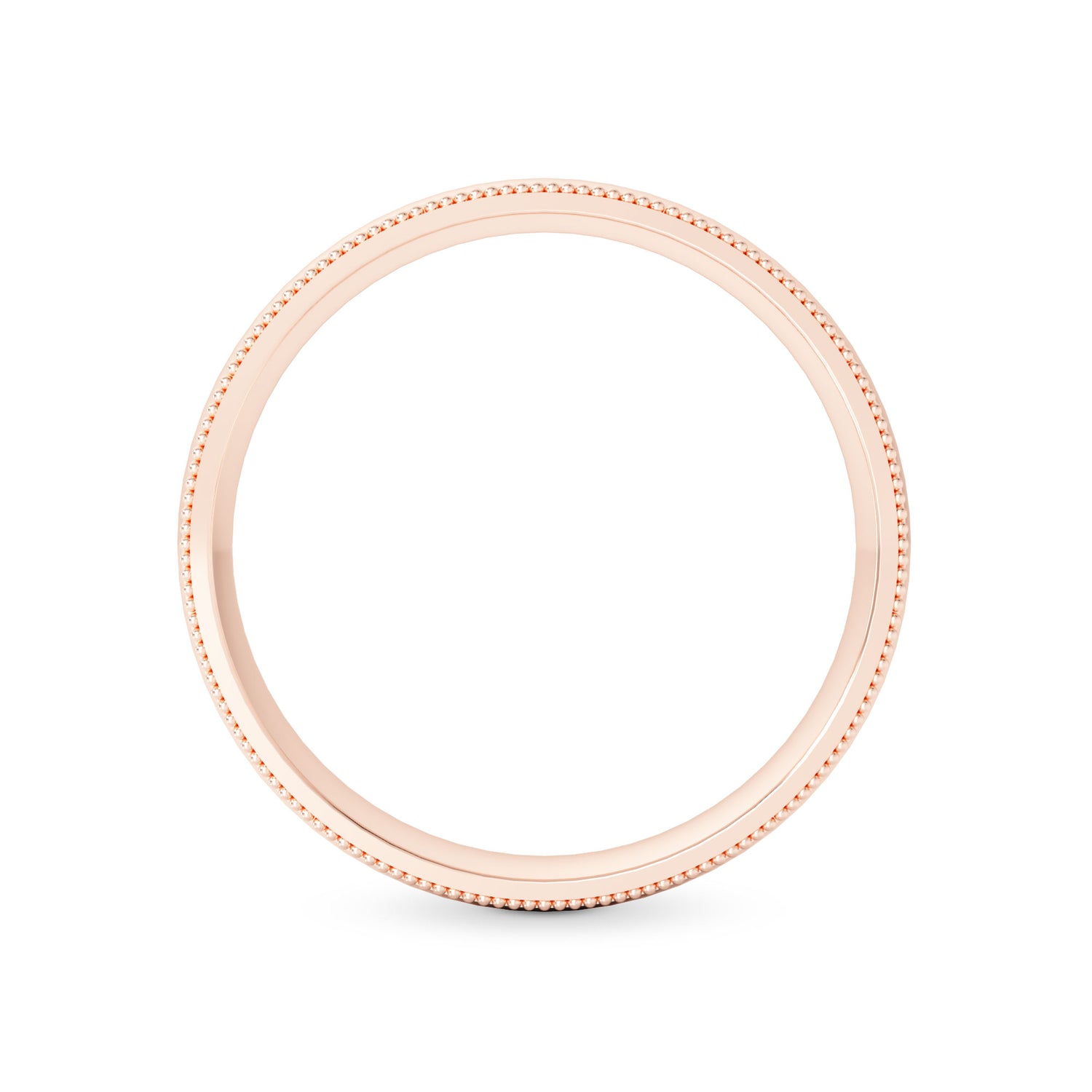 Wedding Band with Milgrain-4.0MM - 10