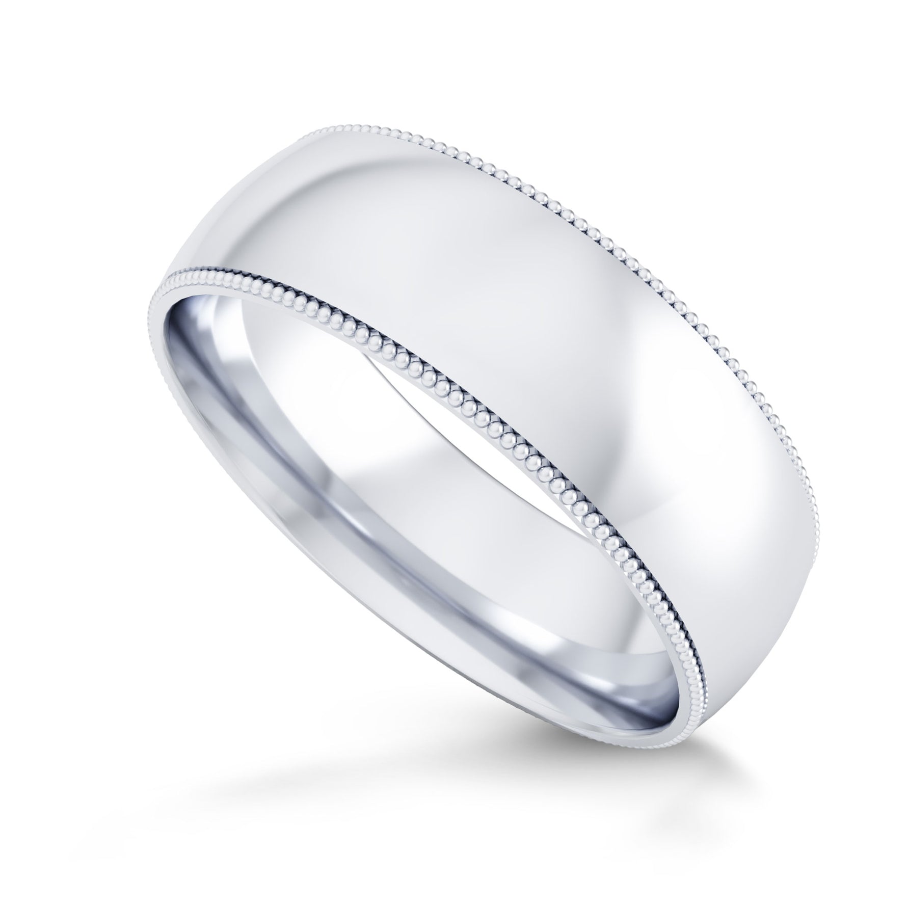Wedding Band with Milgrain-6.0MM - 4