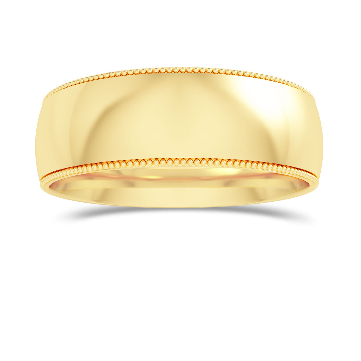 Wedding Band with Milgrain-6.0MM - 5