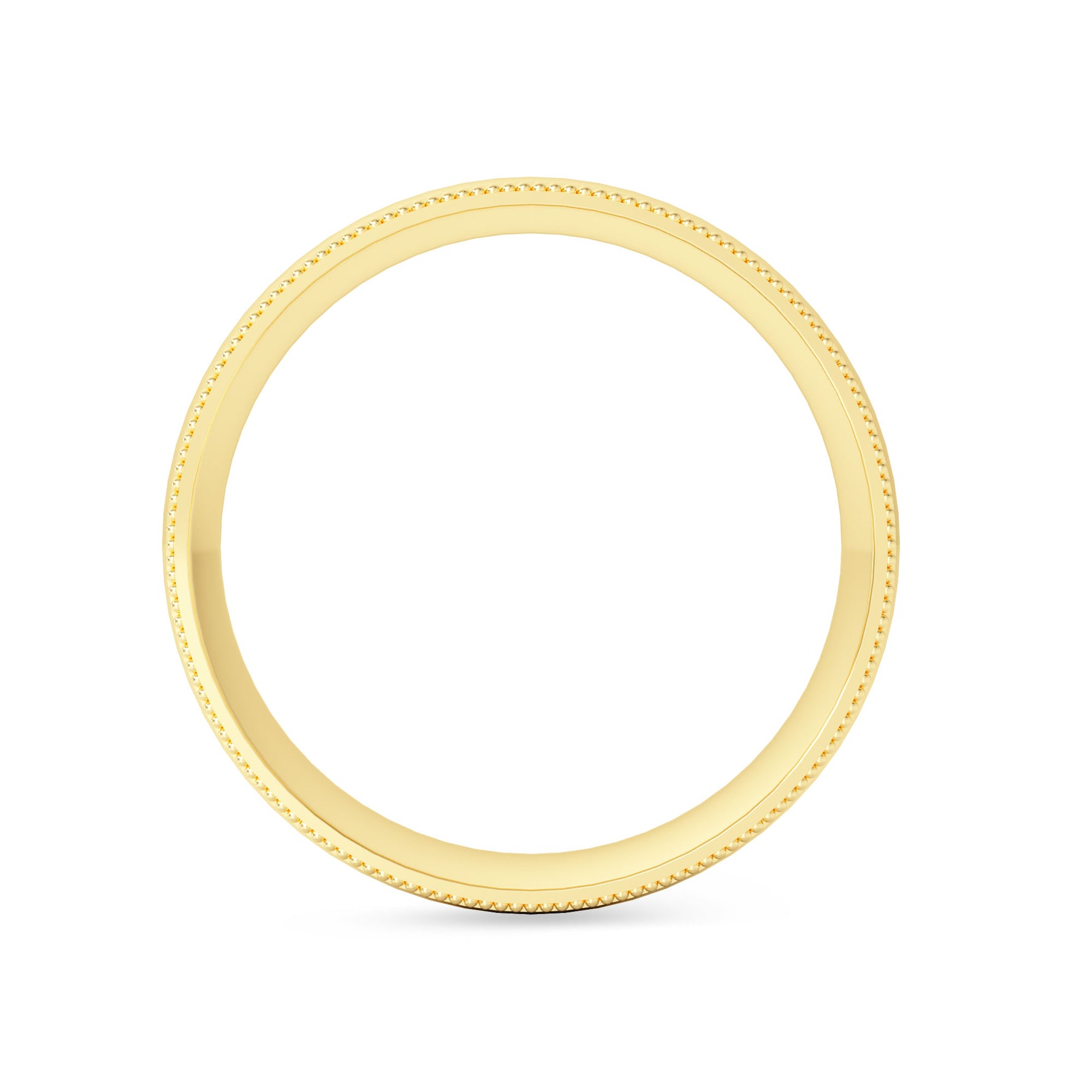 Wedding Band with Milgrain-6.0MM - 6