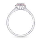 GIA XXX White and Pink Diamond Engagement & Wedding Ring Set